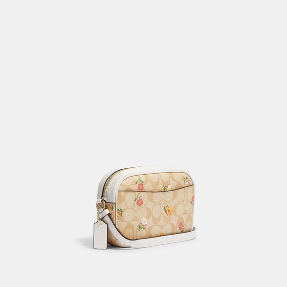 NWT Coach Outlet Mini Jamie Camera Bag In Signature Canvas Nostalgic Ditsy Print - Picture 2 of 6